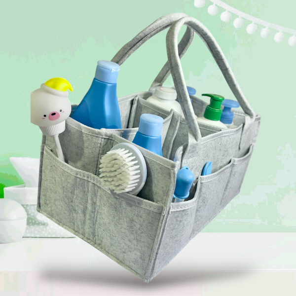 Diaper Caddy Organizer, Storage Basket for Nursery, portable diaper caddy